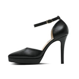 Women's Buckle Strap Formal Dress Shoes - Apricot - 1 / Matte / Shoes - 42 B - PU Leather - image 12