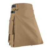 Men's Gothic Punk Pleated Cargo Utility Kilts - Black - Kilt - 5XL - Polyester - image 5