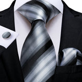 Men's 3 Pcs Premium Silk Tie Sets - MJ-7651 - One Size - Silk/Polyester - image 24