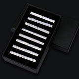Men's 8 Pcs Metal Tie Clip Gift Sets - Small - Iron Alloy - image 11