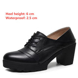 Women's Real Leather Mary Jane Platforms - Black - 1 / 6cm - 10.5 B - Genuine Leather - image 24