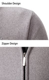 Men's Casual Stand Up Collar Cardigans - Dark Grey - 1 / 8938 / Cardigan Sweater - XXXL - Polyester - image 21