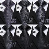 Men's 3 Pcs Elegant Wedding Tie Sets - N-3960 - One Size - Silk/Polyester - image 30