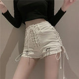 Women's Gothic Denim Summer Shorts - Black - Shorts - XXL - Polyester Denim - image 21