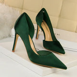 Women's Satin Wedding Party Stilettos - Blue - Party Pumps - 40 B - PU Leather - image 27