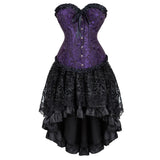 Women's Victorian Gothic Corset Dress - Black 1 / Black 1 - 2340 / 6523 - 6XL - Polyester - image 28