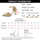 Women's Sparkly Gold Silver Bridal Heels - Gold - Glitter Shoes - 40 B - PU Leather - image 46