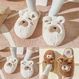 Women's Cute Novelty Funny Bear Slippers - White - Bear Slippers - 45 - image 13