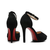 Women's Buckle Strap Formal Dress Shoes - Apricot - 1 / Matte / Shoes - 42 B - PU Leather - image 26