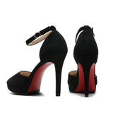 Women's Buckle Strap Formal Dress Shoes - Apricot - 1 / Matte / Shoes - 42 B - PU Leather - image 24
