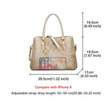 Handbags Women's Luxury Crossbody Bag - Gold - 1 - 999002F1O - Handbag - Small - PU Leather - image 14