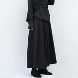 Men's Women's Gothic Wide Leg Pant Skirts - Black - Pant Skirt - 4XL - Cotton - image 18