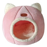 Cat Beds Cozy Sweet Pink Cave House - Pink - XL 40x40x40cm - Plush - image 7