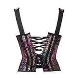 Women's Shoulder Strap Lace Up Corsets - Brown - 1 - Corset Top - 6XL - Polyester - image 11