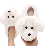 Women's Novelty Slippers Dog Slippers - Beige - Dog Slippers - 44 B - Plush - image 24