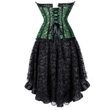 Women's Victorian Gothic Corset Dress - Black 1 / Black 1 - 2340 / 6523 - 6XL - Polyester - image 19