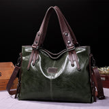 Handbags Women's Fashion Shoulder Bag - Olive - Handbag - Medium - PU Leather - image 7