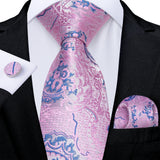 Men's 3 Pcs Paisley Wedding Tie Sets - MJ-7929 - One Size - Silk/Polyester - image 5