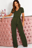 Women's Elegant Wide Leg Dress Pantsuit - Purple - Jumpsuit - XXXL - Polyester - image 6