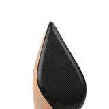 Women's Elegant Mid-Heel Formal Scarpin - Wine Red - 10cm - Formal Stilettos - 43 B - PU Patent Leather - image 18