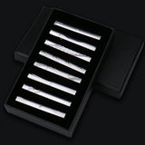 Men's 8 Pcs Metal Tie Clip Gift Sets - Small - Iron Alloy - image 8