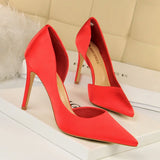 Women's Satin Wedding Party Stilettos - Blue - Party Pumps - 40 B - PU Leather - image 30