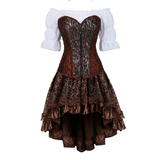 Funki Buys | Dresses | Women's Steampunk Top Corset Skirt Set