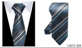 Men's Classic Wedding Business Suit Ties - Gray - 301 - One Size - Polyester - image 29