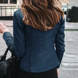 Women's Slim Fit Faux Leather Jackets - Black - Biker Jacket - XXL - PU Leather - image 33