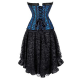 Women's Victorian Gothic Corset Dress - Black 1 / Black 1 - 2340 / 6523 - 6XL - Polyester - image 22