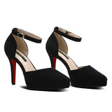 Women's Buckle Strap Formal Dress Shoes - Apricot - 1 / Matte / Shoes - 42 B - PU Leather - image 23