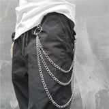 Men's Women's Trouser Key Chains - Silver - 1 / Style A / Key Wallet Chain - Medium - Alloy - image 9