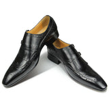 Men's Luxury Leather Formal Dress Shoe - Black - Men's Dress Shoe - 47 B - Genuine Leather - image 4