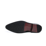 Men's Leather Patent Formal Dress Boots - Wine Red - Patent Boots - 45 B - Genuine Leather - image 12