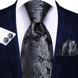 Men's 3 Pcs Elegant Wedding Tie Sets - N-3961 - One Size - Silk/Polyester - image 7