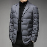 Men's Quality Down Winter Warm Jacket - Black - 1 / Long / Down Dress Jacket - 4XL (EUR XL) - Polyester/Down - image 20