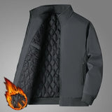 Men's Plus Size Casual Windbreak Coat - Dark Blue - Padded Jacket - 8XL 122.5-137.5 KG - Polyester - image 18