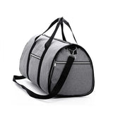 Duffle Bags Gym Travel Work Carry Bag - Grey - Style 1  With Shoes Pocket - Medium - Oxford Nylon - image 16