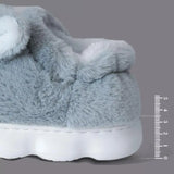 Unisex Alaskan Dog Slippers - Dark Gray - Slipper - 44-45 - Plush - image 14
