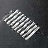 Men's 1 Pcs Silver Plating Tie Clips - Small - iron Alloy - image 1