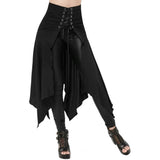 Women's Gothic Punk Lace Up Half Skirt - Black - Gothic Skirt - 3XL - Polyester - image 5