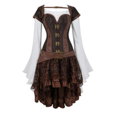 Funki Buys | Dresses | Women's Steampunk Top Corset Skirt Set