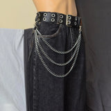 Men's Women's Trouser Key Chains - Silver - 1 / Style A / Key Wallet Chain - Medium - Alloy - image 6