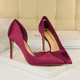 Women's Satin Wedding Party Stilettos - Blue - Party Pumps - 40 B - PU Leather - image 4