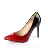 Women's Gradient Two Toned High Heels - Red - 1 / 10cm Heels - 9 B - PU Leather - image 10