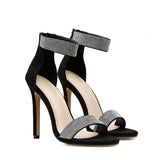 Women's Designer Bling Shimmer Sandals - Apricot - Stiletto Sandals - 43 B - PU Leather - image 17