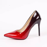 Women's Gradient Two Toned High Heels - Gray - 1 / 10cm Heels - 9 B - PU Leather - image 3