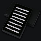 Men's 8 Pcs Metal Tie Clip Gift Sets - Small - Iron Alloy - image 5