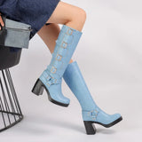 Women's Gothic Punk Multi-Buckle Boots - Brown - Goth Punk Boot - 12 B - PU Leather - image 19