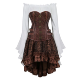 Funki Buys | Dresses | Women's Steampunk Top Corset Skirt Set